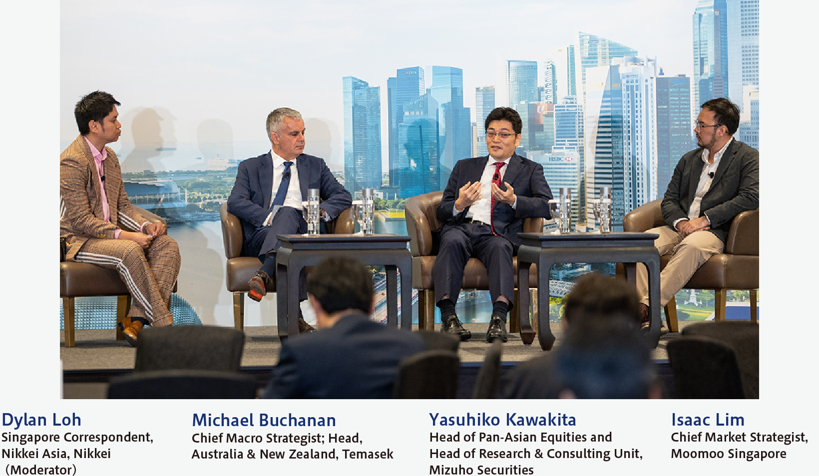 Dylan Loh (Moderator), Michael Buchanan, Yasuhiko Kawakita, Isaac Lim