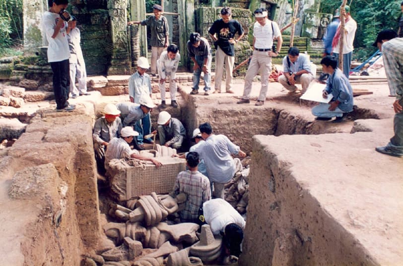 photo:The conservation and restoration of the Angkor Archeological Complex