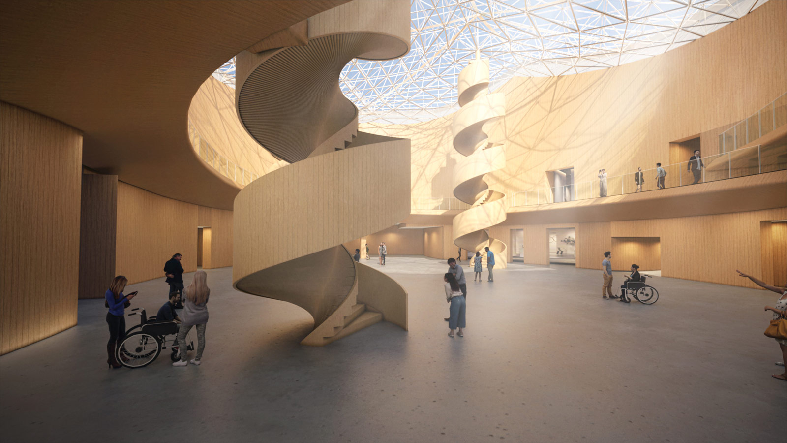 An artist’s impression of the atrium | Courtesy of Osaka Pavilion