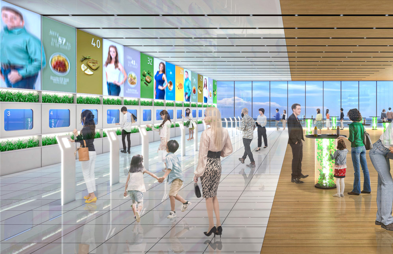 An artist’s impression of the future of food section | Courtesy of Osaka Pavilion