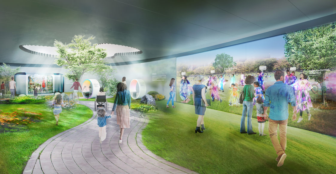 An artist’s impression of the future city area | Courtesy of Osaka Pavilion