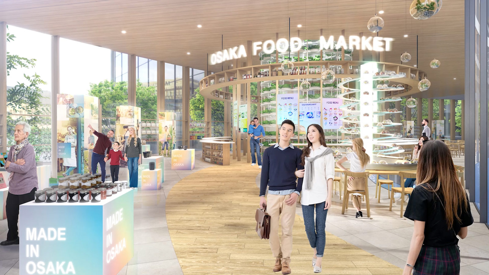 An artist’s impression of the Osaka food culture area | Courtesy of Expo 2025 Osaka Pavilion Promotion Committee