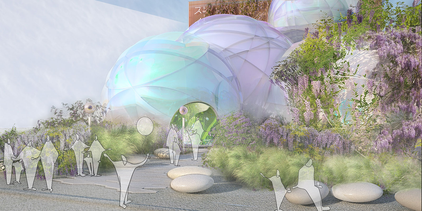 An artist’s impression of Switzerland’s Expo 2025 pavilion | © NÜssli - Herz - Bellprat, Manuel Salchli | ©FDFA