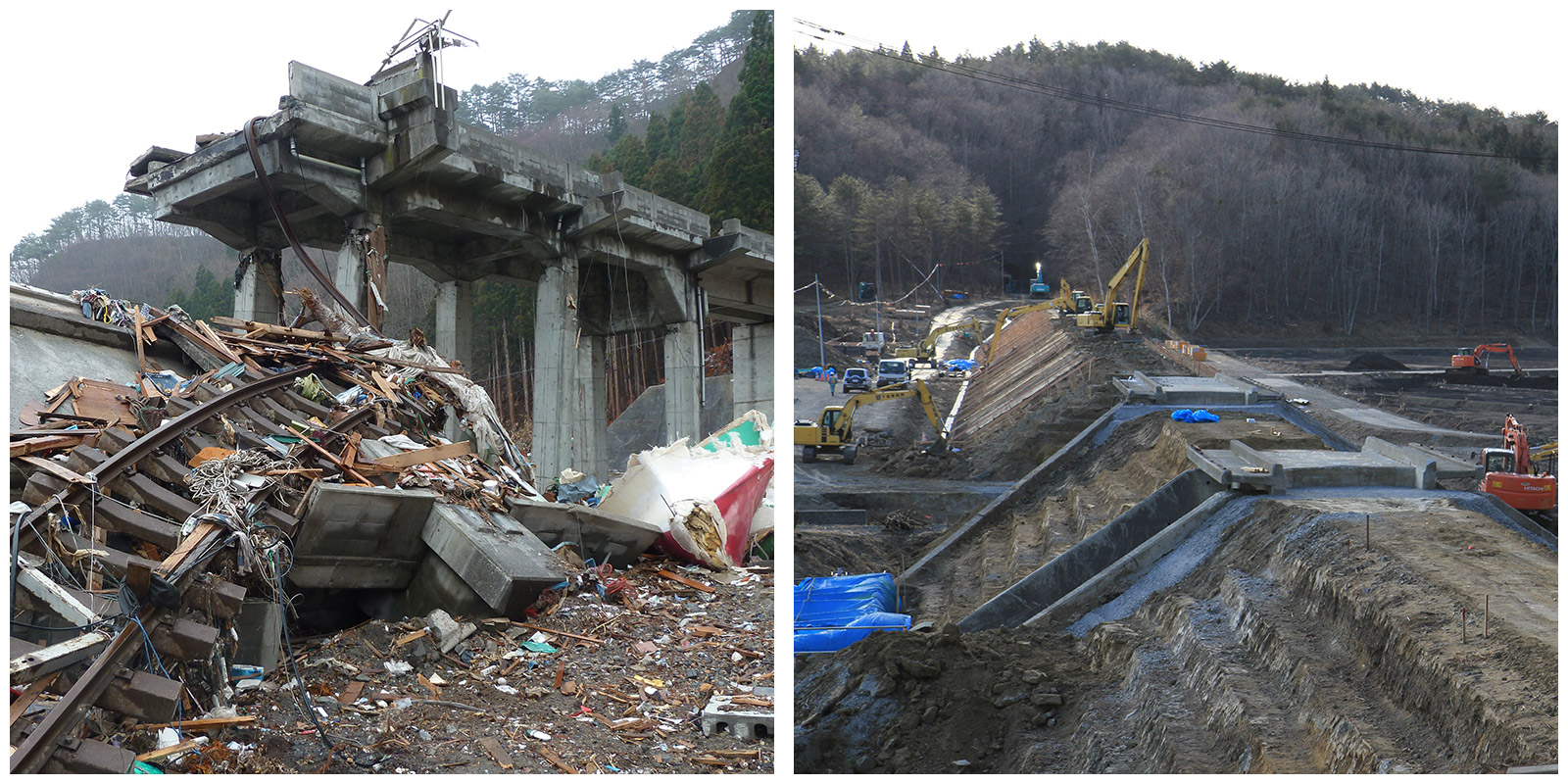 Shimanokoshi Station & Nodatamagawa - Rikutyunoda